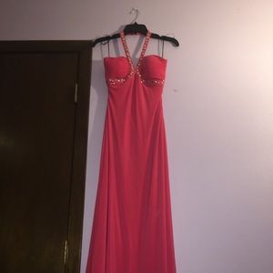 Pink Prom Dress Halter Top.